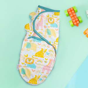 Polka Tots Pack de deux enveloppes d'emmaillotage à imprimé Jungle et Wave-Multicolore - Product Image 2