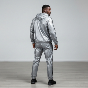 Traje de Sauna Personalizado OEM, Traje Deportivo de Tela de Poliéster, Fabricante y Proveedor de Ropa Deportiva para Gimnasio, Fitness y Pérdida de Peso - Product Image 4