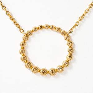 Collar con Colgante Circular de Diamante Cultivado en Laboratorio de 0.28ct, Corte Bezel, Oro Blanco de 14K, Certificado IGI, Joyería Fina, Regalo de Boda Minimalista - Product Image 3