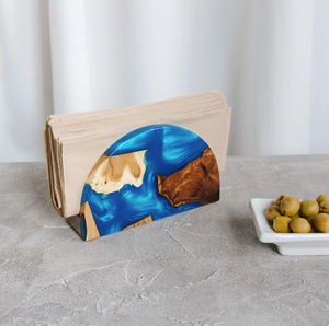 Customized Wooden & Napkin Holder Modern Crafts Blue Color For Dinner Table Decoration Napkin holder At Lowest prices - Product Image 1