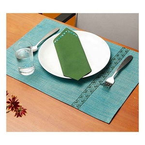 Light Luxury Solid Placemat Pure Cotton High Elastic Soft Touch Easy To Clean Heat-insulated Plate Bowl Pad <b>Table</b> Decoration - Product Image 3