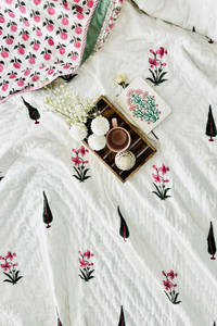 Designer Handmade <b>Bedspread</b> Kantha Quilted Manufacture Reversible Cotton Fabric <b>Patchwork</b> Bed Quilt 100% Cotton for Home, Hotel - Product Image 6