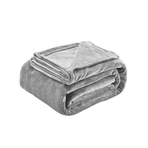 Coperta in Maglia Grigia Accogliente King Size 108 X 90 Pollici, Plaid Leggero e Morbido per Letto, Caldo per Tutte le Stagioni - Product Image 1