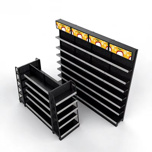 Retail Shelf Wholesale Metal Supermarket Display <b>Rack</b> with Display Board - Product Image 2