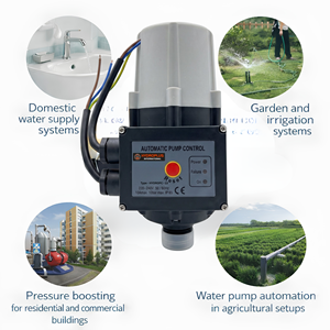 Controlador de Bomba Automático Hydroplus 10A 16A, Interruptor Inteligente de Presión de Agua para Sistemas de Riego Doméstico con Reinicio Automático - Product Image 4