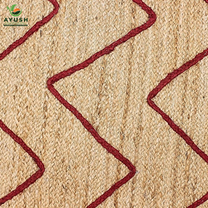 Tapis rectangulaires Urban Chic 120 cm x 90 cm en jute, tapis sur mesure pour appartements et bureaux contemporains - Product Image 5