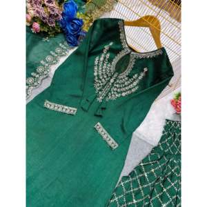 Hermoso Top Bottom y Dupatta Set para Fiestas para Mujer - Product Image 5