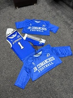 Uniforme de Fútbol Americano 7on7, Camiseta sin Mangas con Capucha para Entrenador, 100% Poliéster Transpirable, Tallas Grandes, Conjunto de Uniforme de Fútbol Americano