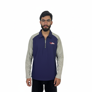 Polo à manches longues en coton 100% uni de haute qualité, polo de rugby à manches longues, polos à manches longues pour hommes - Product Image 4