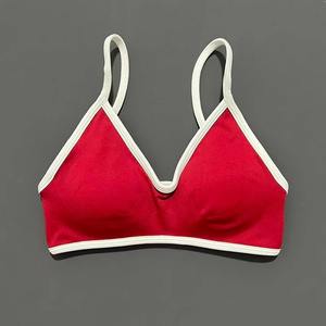 Sujetador deportivo antideslizante para mujer, a prueba de golpes, con copas fijas, para correr, montar a caballo, sin aros, tipo bralette, chaleco de yoga - Product Image 4