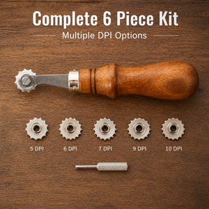 <b>Leather</b> Stitching Spacer Wheel <b>Tool</b> Set 6 Piece Adjustable Marking <b>Tool</b> | <b>Leather</b> Craft Hand <b>Tool</b> | Professional Kit India 2026 - Product Image 2