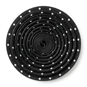 Cinta Grosgrain de 6mm con Puntos Blancos y Negros al por Mayor para Accesorios para el Cabello, Decoración de Fiestas, Embalaje de Regalos, Manualidades y Creación de Tarjetas - Product Image 2