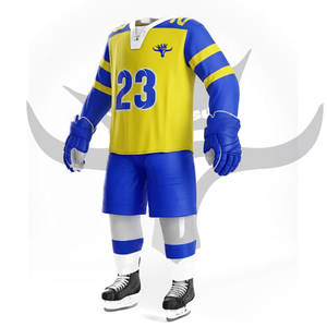 Uniformes de hockey sobre hielo transpirables con logotipo personalizado, paquetes de uniformes de hockey sobre hielo profesionales para venta en línea - Product Image 2