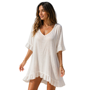 Robe de plage tendance et élégante pour femme, parfaite pour l'été, idéale pour la vente en gros – Cache-maillot de bain brillant pour la plage - Product Image 5