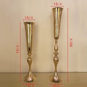 Vase de sol moderne en laiton de haute qualité, centre de table décoratif pour mariage, vase en métal, nouvelle arrivée, décoration au prix le plus bas - Product Image 3