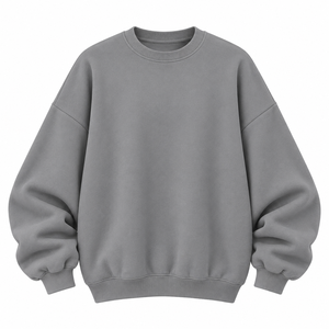 เสื้อสเวตเชิ้ตคอกลมทรงหลวมสีน้ำเงินเข้มแบบสั่งทำพิเศษสำหรับผู้หญิง ขายส่งจำนวนมาก ผู้จัดจำหน่ายเสื้อผ้าจากสหรัฐอเมริกา สหราชอาณาจักร ยุโรป - Product Image 6