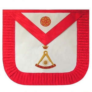 Tablier maçonnique écossais Grand Choix, 2ème Ordre Rite Français, Régalia de Franc-maçon, Vêtement fraternel de qualité supérieure pour Loge Cérémonielle - Product Image 1