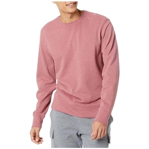 Sudadera de Cuello Redondo para Hombre, Corte Regular, Color Sólido, Tejido de Algodón, Estilo Casual para Otoño, Pantalones Grises, Zapatillas Blancas - Product Image 4