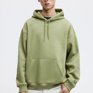Nouveaux arrivages : sweats à capuche amples pour hommes, couleur unie, en stock, sweat à capuche oversize unisexe, personnalisable avec logo, streetwear, sweats à capuche en coton. - Product Image 3