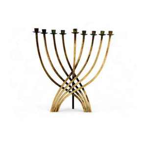 Candelabro de 9 Brazos para Sinagoga o Templo, Menorah Decorativa para Hogar, Villas, Iluminación de Mesa, Portavelas de Hanukkah - Product Image 3