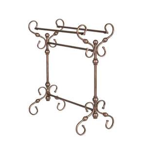 Elegante Toallero Metálico para Baño con Tres Brazos y Acabado Resistente al Óxido - Product Image 1