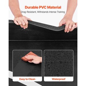 Tapete de Lucha de PVC Impermeable de 10x10 pies, Tapete Grueso para Entrenamiento de Artes Marciales, Tapete Enrollable para Ejercicios en el Gimnasio, Tapete Circular para Entrenamiento en Casa - Product Image 4