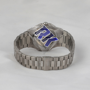 Men's Stainless Steel Diamond <b>Iced</b> <b>Out</b> Round Dial <b>Watch</b> Luxury Fashion Analog Timepiece <b>Watch</b> With Secure Clasp - Product Image 3