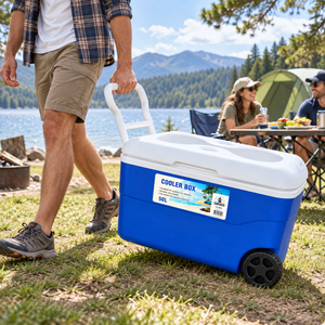 Nevera Portátil Grande de 50L con Ruedas para Bebidas, Alimentos, Camping, Pesca y Picnic, Nevera Exterior de 50L con Ruedas y Asa - Product Image 3