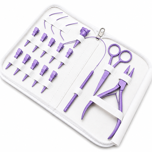 Kit d'outils pour extensions de cheveux OEM ODM - Crochet à boucle, aiguilles en forme de C, boîte de perles |   Ensemble d'accessoires d'extension pour embouts - Product Image 1