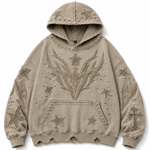 Wholesale Sourcing Heavyweight Cotton Oversized Hoodie Men Custom Puff Print Mens Hoodie for Streetwear Brands - Product Image 6