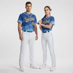Custom Made Sublimated Men Pullover Crew Neck Baseball Jersey Baseball <b>Tshirt</b> Baseball Shirt Teamwear - Product Image 2