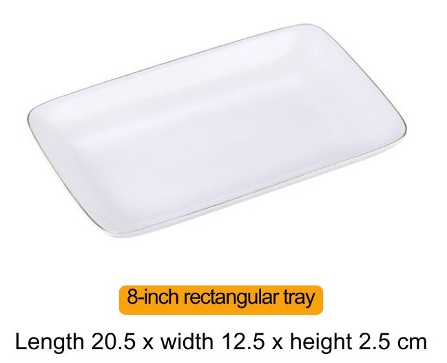 8" rectangular Plate