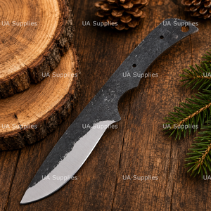 Hojas en Blanco Personalizables de Acero de Damasco Forjado a Mano con Punta Caída para Cuchillos de Supervivencia al Aire Libre, OEM ODM, Venta al por Mayor para Fabricación de Cuchillos - Product Image 5