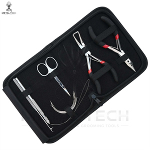 All-in-One Hair Extension Repair and Installation Kit with Extension Pliers, <b>Crochet</b> <b>Hook</b>, Loop Threader, Mini Scissor Organizer - Product Image 2