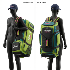 Bolsa de Hockey sobre Hielo de Poliéster Premium de 900 GSM, Diseño de Paneles Blanco y Gris, Logotipo Personalizado con Bordado e Impresión, Bolsa Deportiva Resistente - Product Image 2