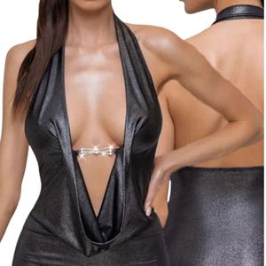Vestido Mini Negro de Fiesta para Mujer, Elegante, Sexy, Ajustado, para Club Nocturno, Venta al Por Mayor - Product Image 4