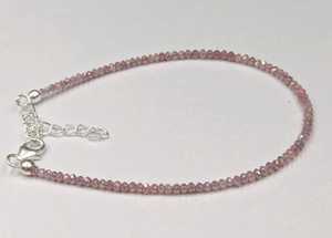 Wholesale Natural Pink Diamond <b>Beaded</b> <b>Bracelet</b> 2.5mm Faceted Round Genuine Loose Diamond Strand 6 Inch Jewelry Making Supplies - Product Image 4