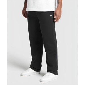 Pantalones de chándal de pierna ancha rectos de gran tamaño personalizados French Terry Heavyweight 100% algodón Casual Flare Sweat Jogger pantalones para hombres - Product Image 1