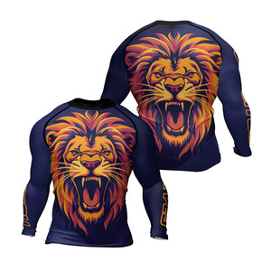 Rashguard Unisexe GAPE SPORTS MMA à Logo Personnalisé, Vente en Gros, Manches Longues, Nylon/Spandex, Compression, Protection UV, Design BJJ - Product Image 4