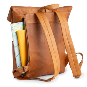 Mochila de Cuero Personalizada, Moderna, Vintage, Ligera, Impermeable, Portátil, Duradera, con Cierre, Suave, para Uso Diario y al Aire Libre, Plegable - Product Image 4