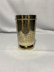 Copa de Vino Real de Latón Macizo de Primera Calidad, Copa de Vino Hecha a Mano, Copa de Latón Vintage, Copa de Vino Grabada - Product Image 3