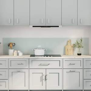 2 pz. bianchi 39,37 x 15,75 pollici, decorativi, in vetro temperato, per paraschizzi cucina - Product Image 1