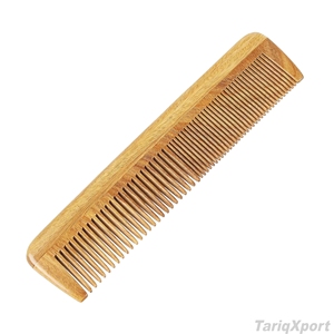 Nouvelle conception, peigne à cheveux classique en bambou et plastique écologique, durable, à dents larges, pour salon de coiffure, logo personnalisé - Product Image 2