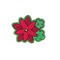 Patchs de dessin animé de Style de Noël Offres Spéciales Patch de broderie en Chenille personnalisé utilisation pour vêtements sac chaussures épingle à cheveux