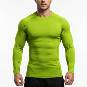 <b>Compression</b> <b>Shirt</b> Men Gym Training Breathable Slim Fit Activewear - Product Image 1