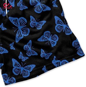 CARE MASTER Pantalones cortos con estampado de telaraña para hombre, cintura elástica, secado rápido, pantalones cortos deportivos informales, patrón blanco y negro - Product Image 5