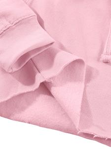 เสื้อฮู้ดครอปท็อปผู้หญิงสำหรับฤดูหนาว แขนยาว สวมใส่สบาย ผ้าฟลีซเนื้อนุ่ม ผ้าฝ้ายมีฮู้ด น้ำหนักเบา ปรับแต่งได้ สไตล์สตรีท - Product Image 5