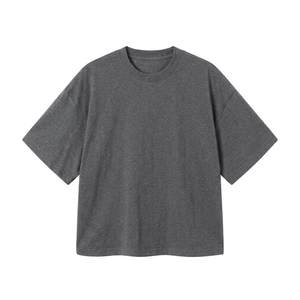 T-shirts courts et amples en coton 100% pour hommes avec logo personnalisé, impression sérigraphique avec design numérique, style sportif surdimensionné - Product Image 3