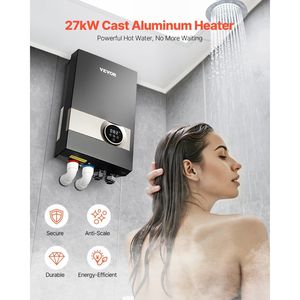 Scaldabagno elettrico istantaneo Touch LCD senza serbatoio 27kW con blocco per bambini acqua calda su richiesta - Product Image 2