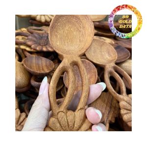 Cuchara de Madera Hecha a Mano, Madera Natural, Utensilio de Cocina Ecológico para Cocinar y Servir - Product Image 5